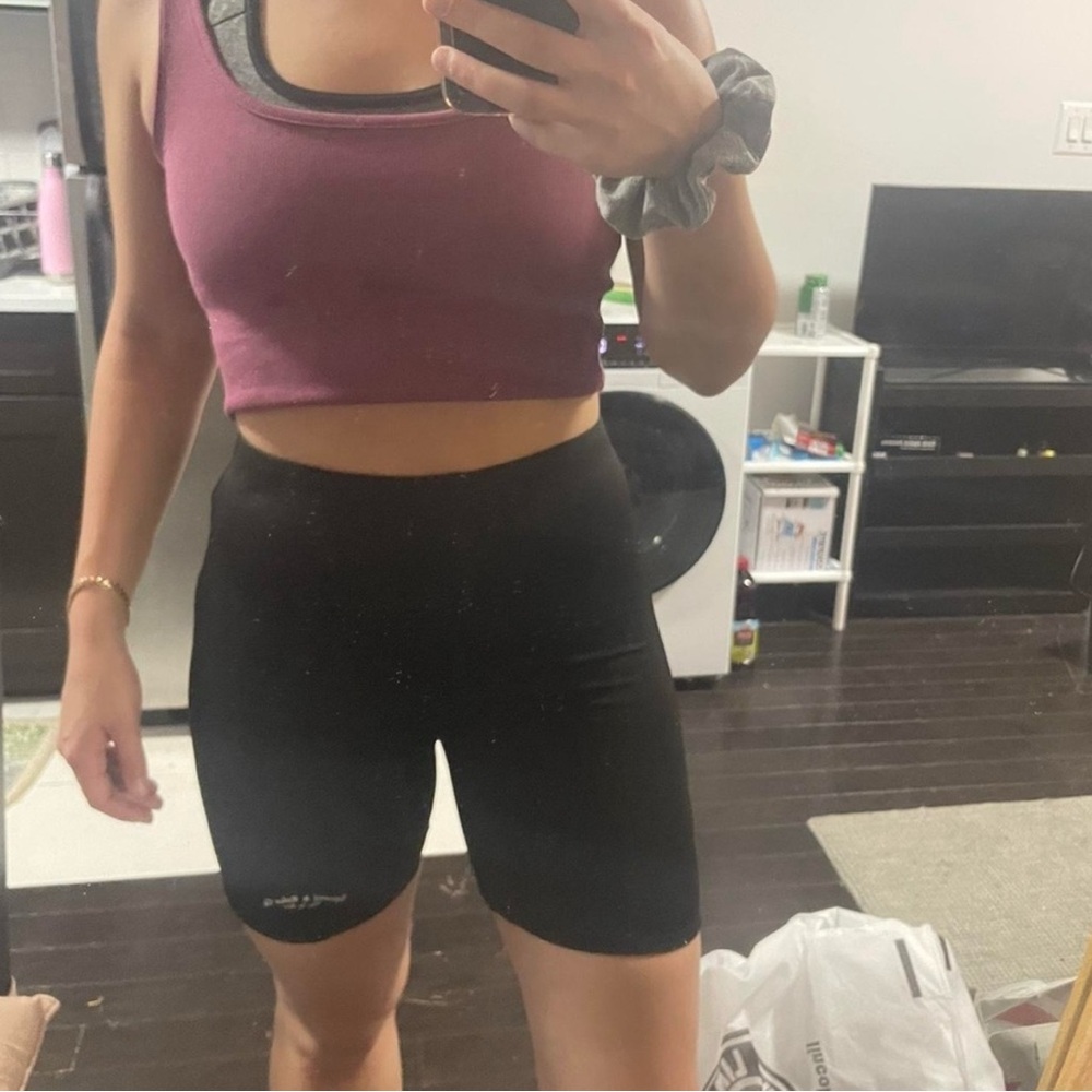Black biker shorts